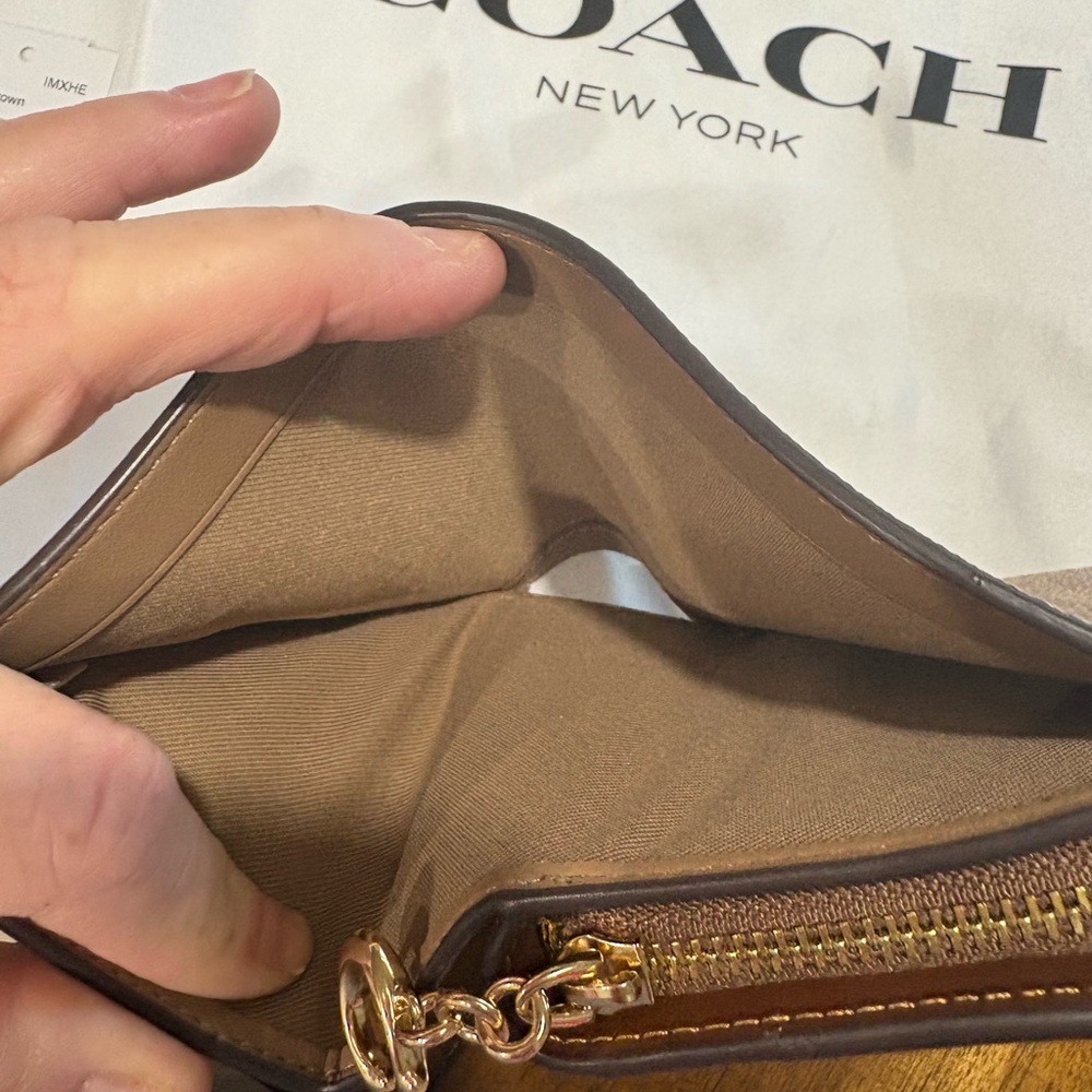 Coach snap wallet tan signature canvas - Picture 5 of 6